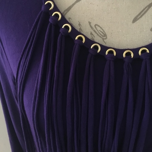 Michael Kors Purple Long Sleeved Top Size S - Picture 3 of 7